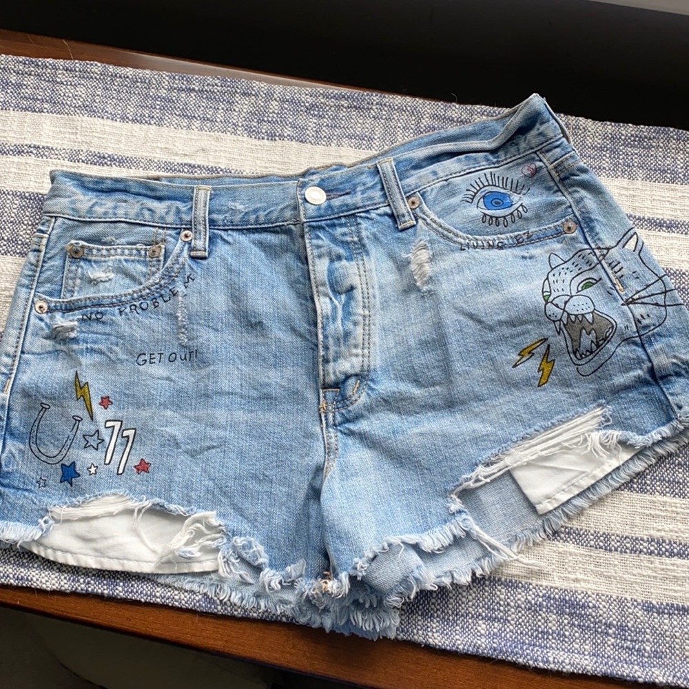 American eagle jean shorts